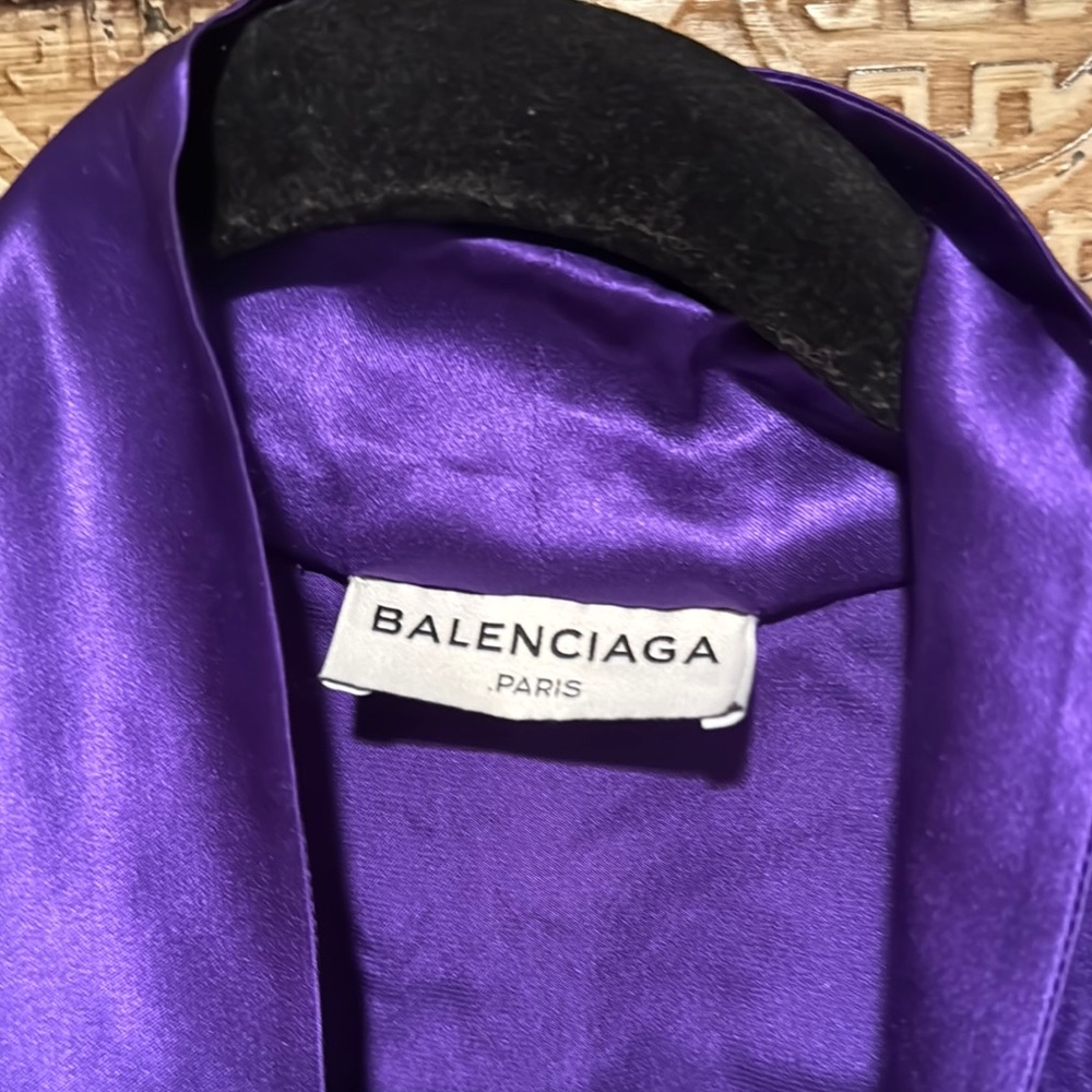 Balenciaga Purple Satin Garment